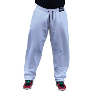 Brachial Tracksuit Trousers Rude - White - Urban Gym Wear