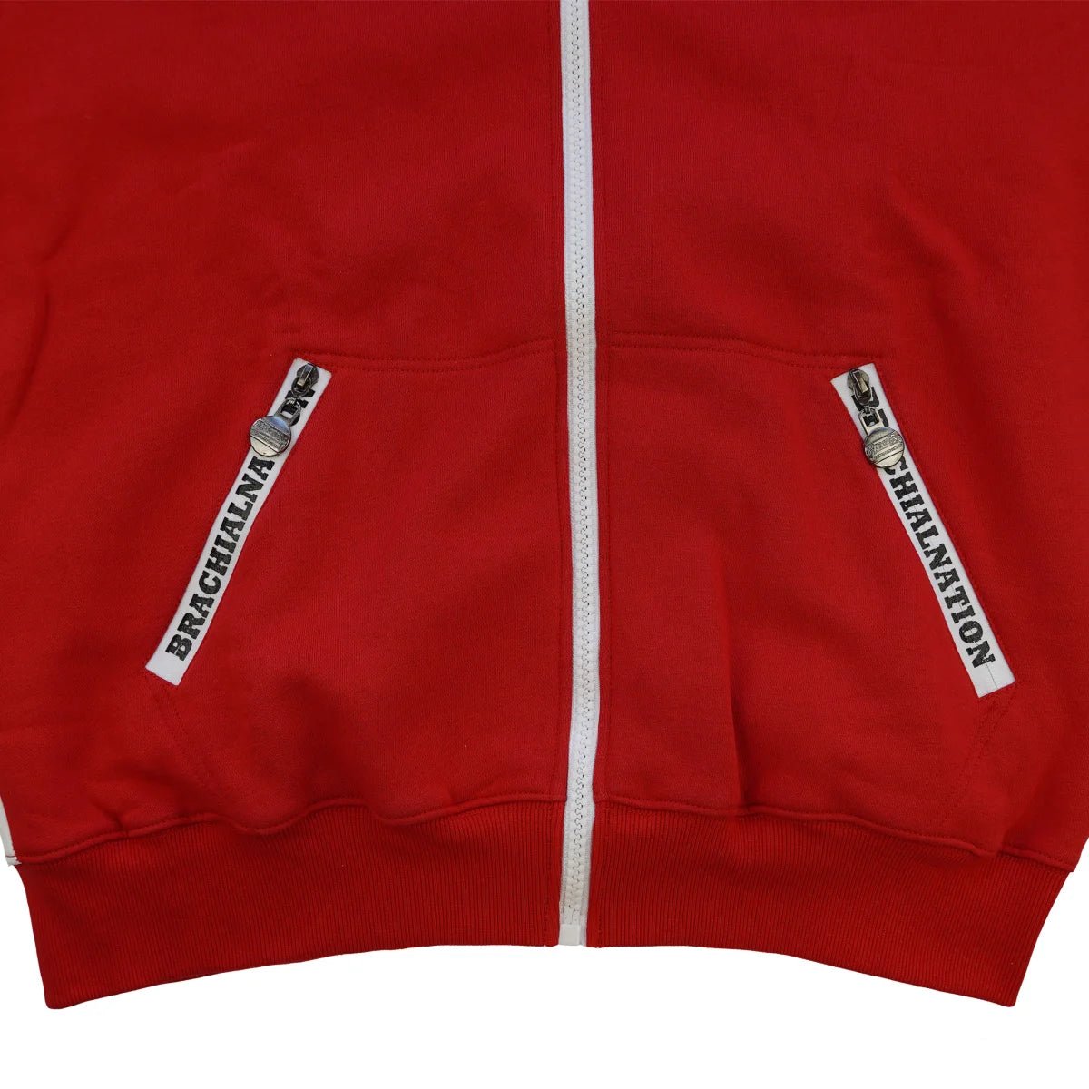 Brachial Zip Hoody Rude - Red - Urban Gym Wear