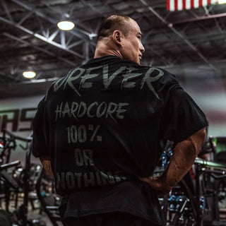 GASP 100% Or NTH Iron Tee - Black - Urban Gym Wear