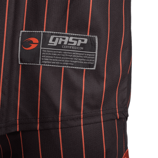 GASP 89 Baseball Tee - Black/Flame - Urban Gym Wear