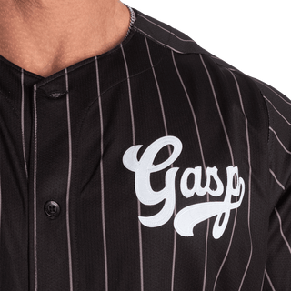 GASP 89 Baseball Tee - Black/Grey - Urban Gym Wear
