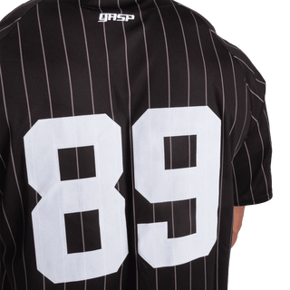 GASP 89 Baseball Tee - Black/Grey - Urban Gym Wear