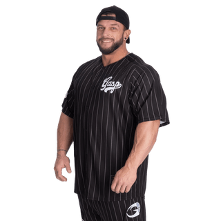 GASP 89 Baseball Tee - Black/Grey - Urban Gym Wear