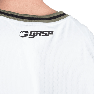 GASP 89 Mesh Tank - White - Urban Gym Wear
