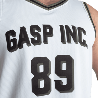 GASP 89 Mesh Tank - White - Urban Gym Wear