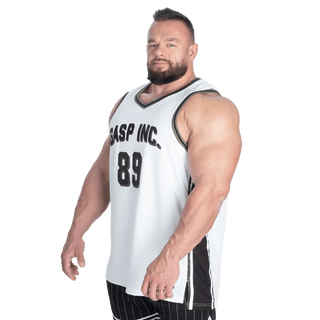 GASP 89 Mesh Tank - White - Urban Gym Wear