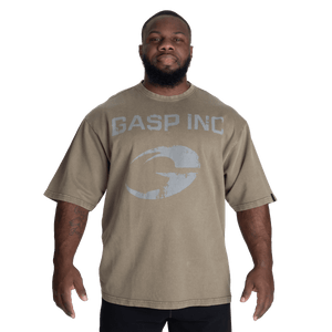 GASP 89 Terry Iron Tee - Washed Green - Urban Gym Wear