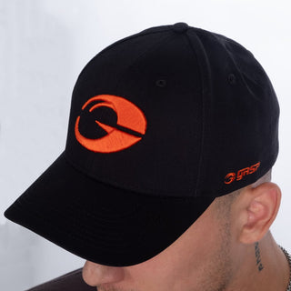 GASP Baseball Cap - Black/Flame - Urban Gym Wear