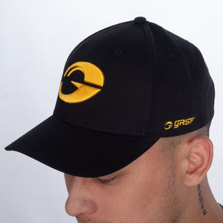 GASP Baseball Cap - Black/Yellow - Urban Gym Wear