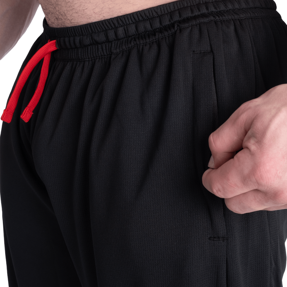 GASP Basketball Iron Shorts - Black/Red - Urban Gym Wear