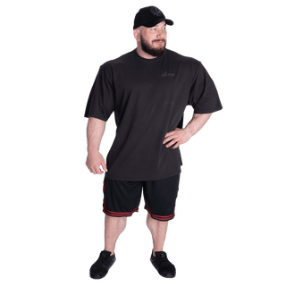 GASP Basketball Iron Shorts - Black/Red - Urban Gym Wear