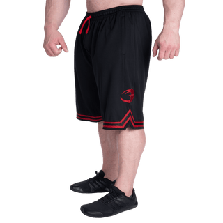 GASP Basketball Iron Shorts - Black/Red - Urban Gym Wear