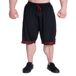 GASP Basketball Iron Shorts - Black/Red - Urban Gym Wear