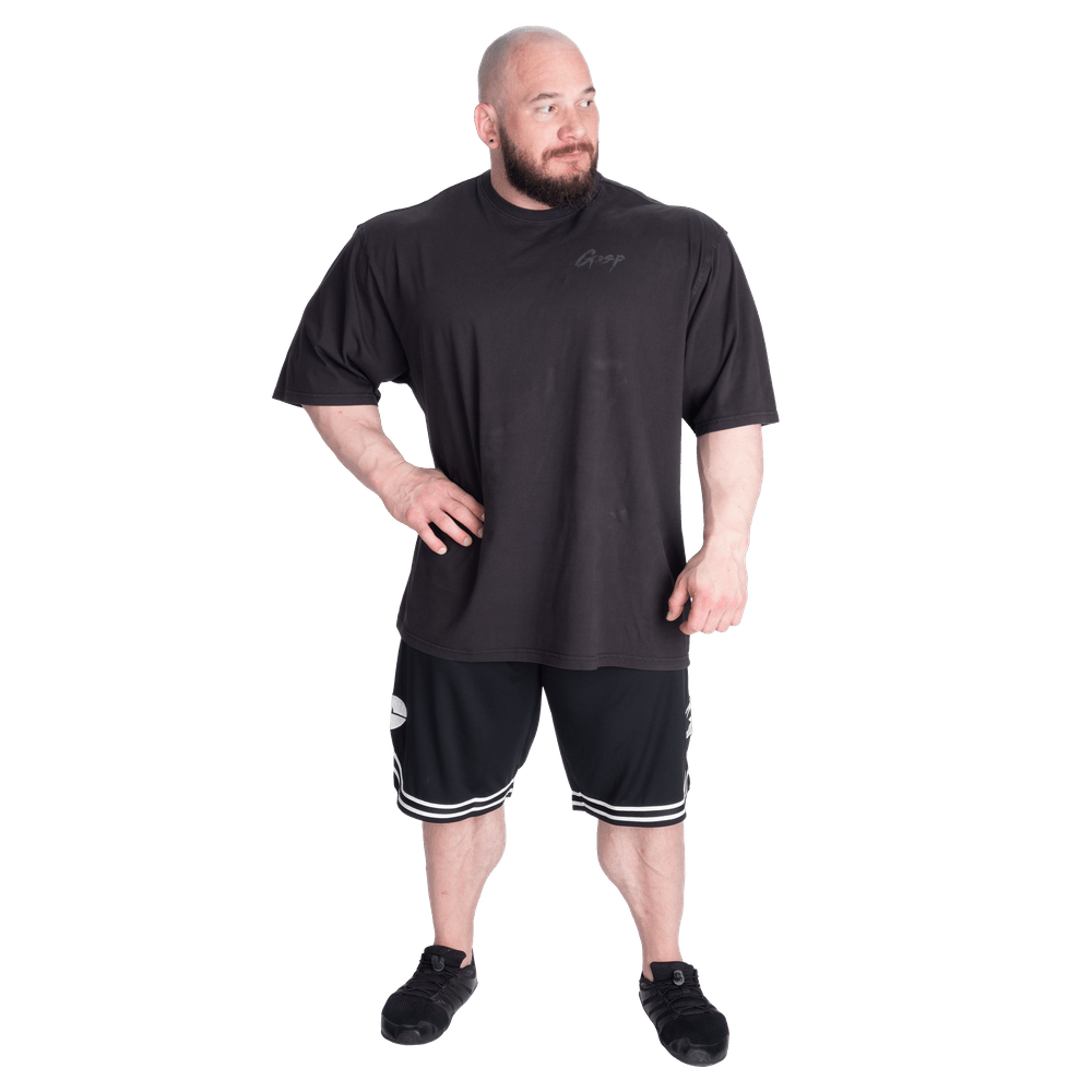 GASP Basketball Iron Shorts - Black/White - Urban Gym Wear