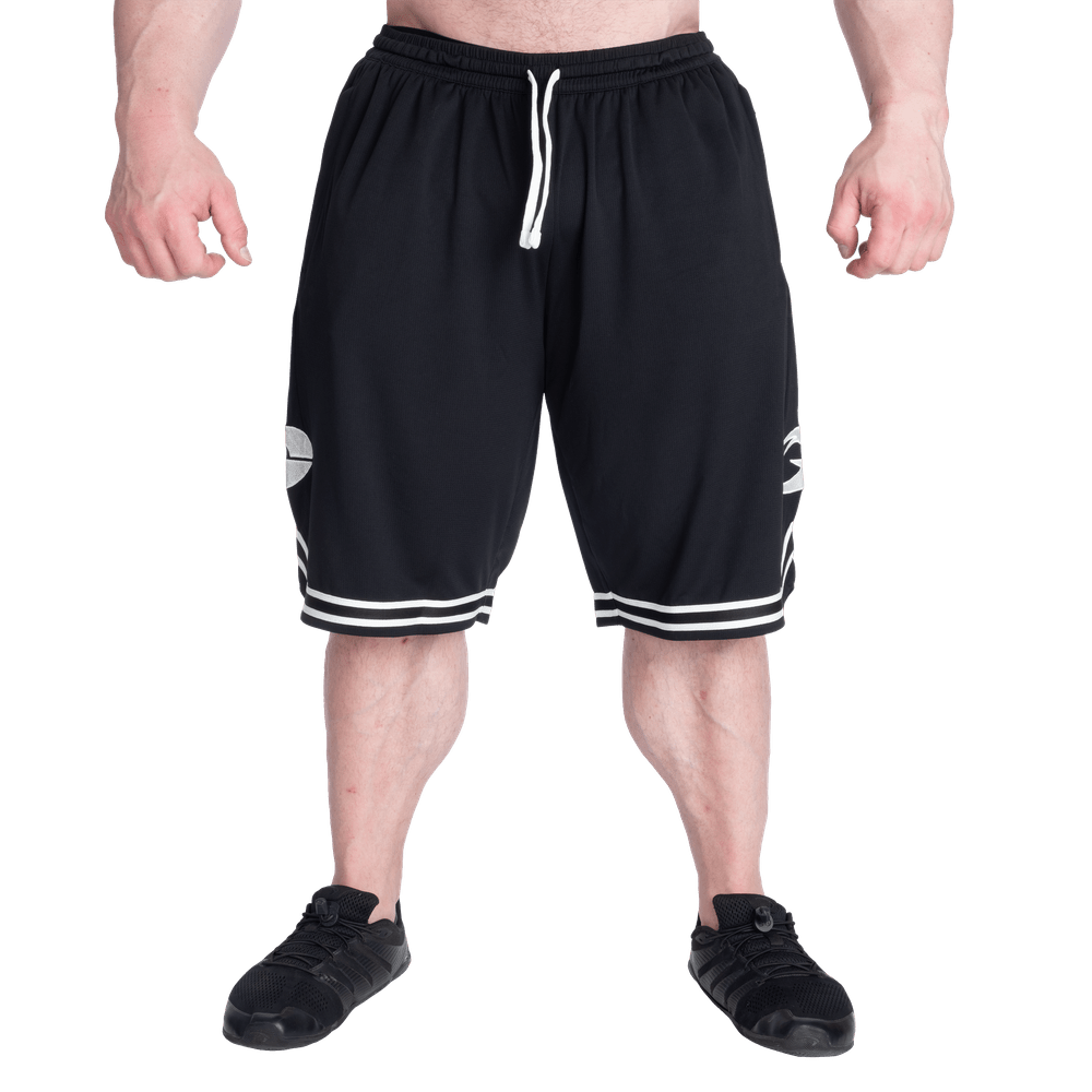 GASP Basketball Iron Shorts - Black/White - Urban Gym Wear