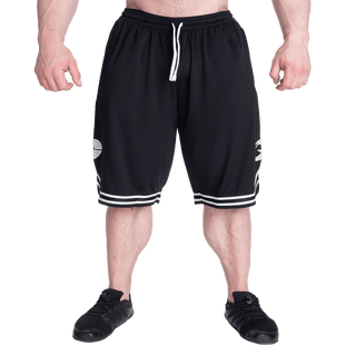 GASP Basketball Iron Shorts - Black/White - Urban Gym Wear