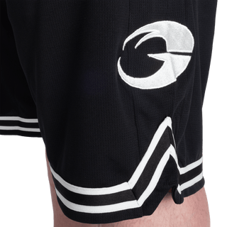 GASP Basketball Iron Shorts - Black/White - Urban Gym Wear