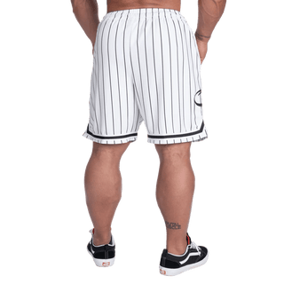 GASP Basketball Shorts - White/Black - Urban Gym Wear
