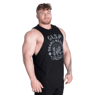 GASP Branch Warren Cut Out Tank - Black - Urban Gym Wear