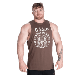 GASP Branch Warren Cut Out Tank - Timber - Urban Gym Wear