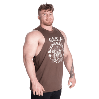 GASP Branch Warren Cut Out Tank - Timber - Urban Gym Wear