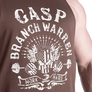 GASP Branch Warren Cut Out Tank - Timber - Urban Gym Wear
