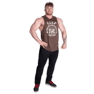 GASP Branch Warren Cut Out Tank - Timber - Urban Gym Wear