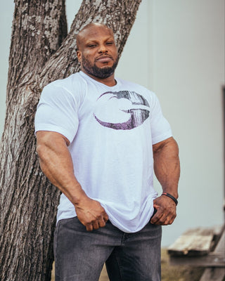 GASP Cadet Tee - White - Urban Gym Wear