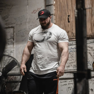 GASP Cadet Tee - White - Urban Gym Wear