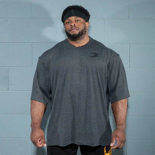 GASP Division Iron Tee - Dark Grey Melange - Urban Gym Wear