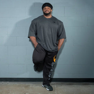GASP Division Iron Tee - Dark Grey Melange - Urban Gym Wear