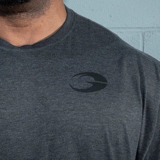 GASP Division Iron Tee - Dark Grey Melange - Urban Gym Wear
