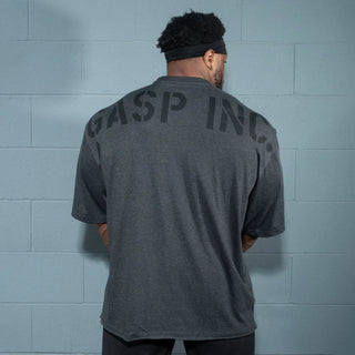GASP Division Iron Tee - Dark Grey Melange - Urban Gym Wear