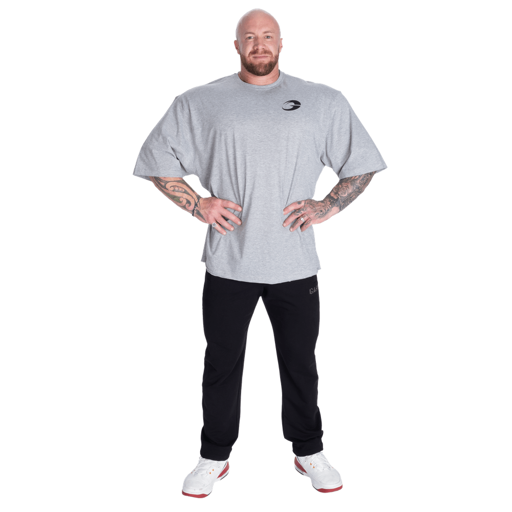 GASP Division Iron Tee - Light Grey Melange - Urban Gym Wear