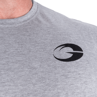 GASP Division Iron Tee - Light Grey Melange - Urban Gym Wear
