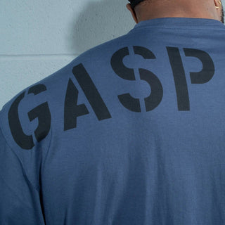 GASP Division Iron Tee - Sky Blue - Urban Gym Wear