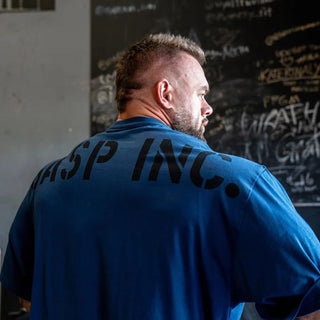 GASP Division Iron Tee - Sky Blue - Urban Gym Wear