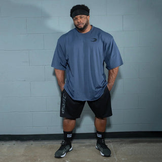 GASP Division Iron Tee - Sky Blue - Urban Gym Wear