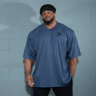 GASP Division Iron Tee - Sky Blue - Urban Gym Wear