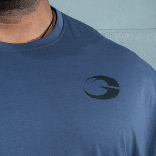 GASP Division Iron Tee - Sky Blue - Urban Gym Wear