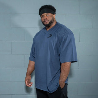 GASP Division Iron Tee - Sky Blue - Urban Gym Wear