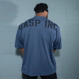 GASP Division Iron Tee - Sky Blue - Urban Gym Wear