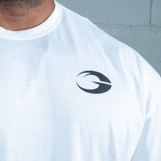 GASP Division Iron Tee - White - Urban Gym Wear