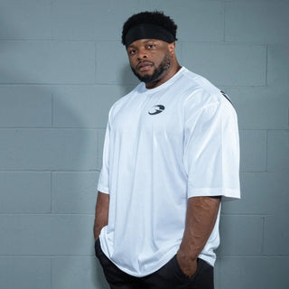 GASP Division Iron Tee - White - Urban Gym Wear