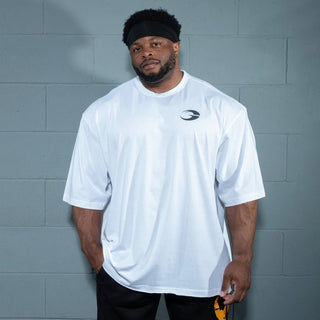 GASP Division Iron Tee - White - Urban Gym Wear