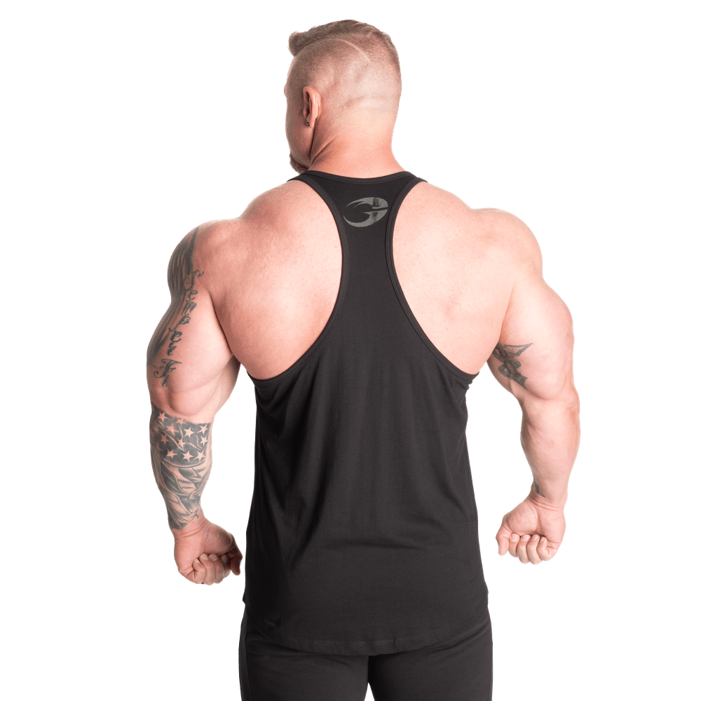 GASP Essential T-Back - Black/Green - Urban Gym Wear