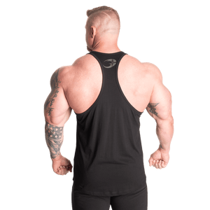 GASP Essential T-Back - Black/Green - Urban Gym Wear