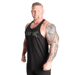 GASP Essential T-Back - Black/Green - Urban Gym Wear