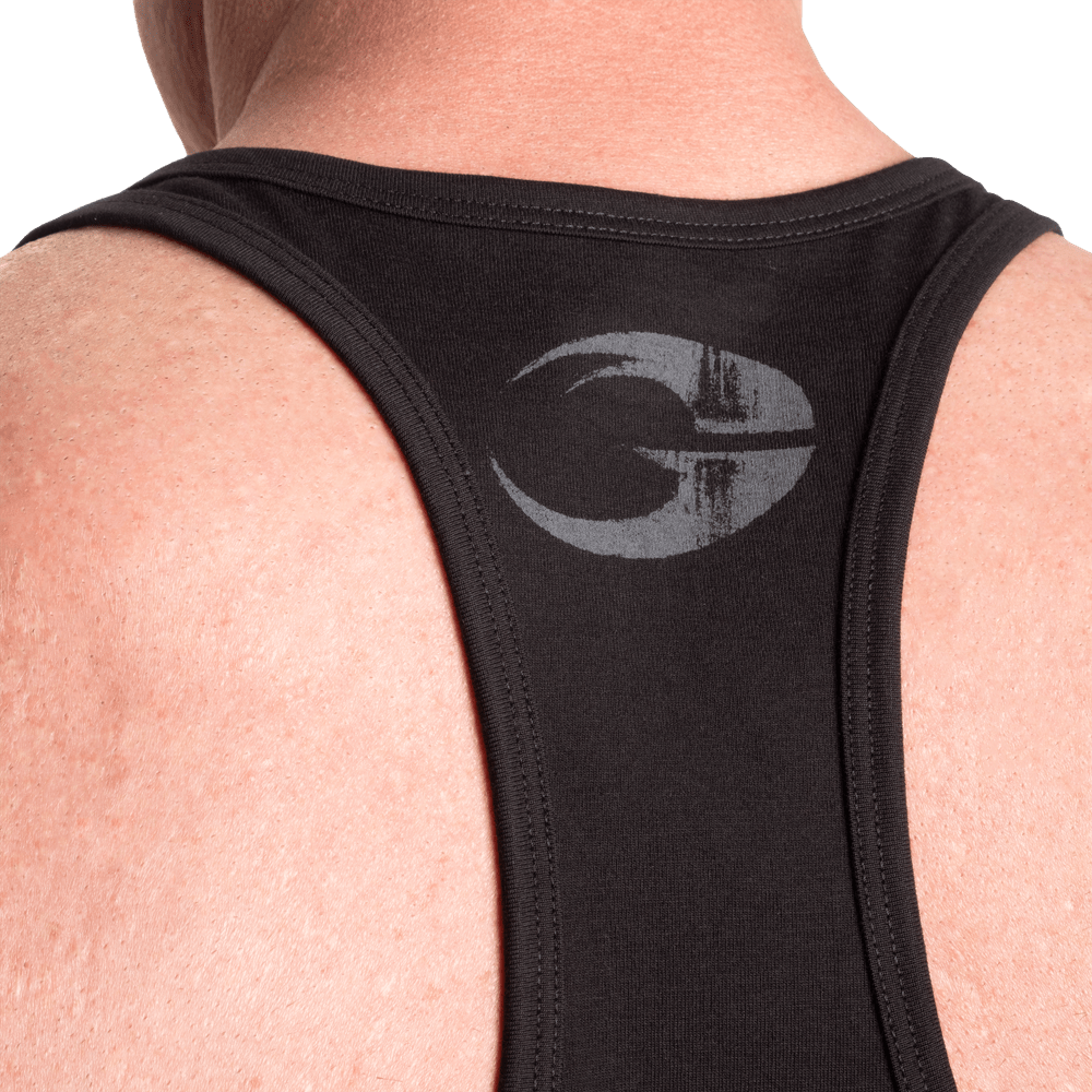 GASP Essential T-Back - Black/Grey - Urban Gym Wear