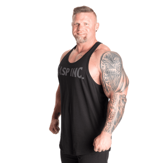 GASP Essential T-Back - Black/Grey - Urban Gym Wear